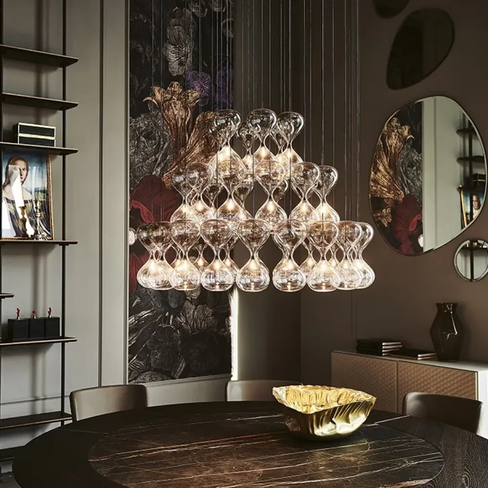 1. Design moderno ed elegante. 2. Cristallo di qualità. 3. Prezzo scontato. 4. Facile da installare. 5. Marca .^Cattelan Italia New