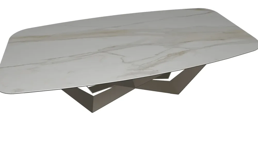 Cattelan Italia 1. Design moderno ed elegante. 2. Basamento centrale in Keramik. 3. Tavolo sagomato per una maggiore praticità. 4. Prezzo scontato. 5. Lunghezza adatta a qualsiasi ambiente.- Tavoli