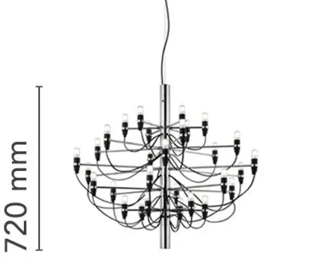 Flos A sospensione 2097/30 (frosted bulbs) in Offerta Outlet- Lampade A Sospensione