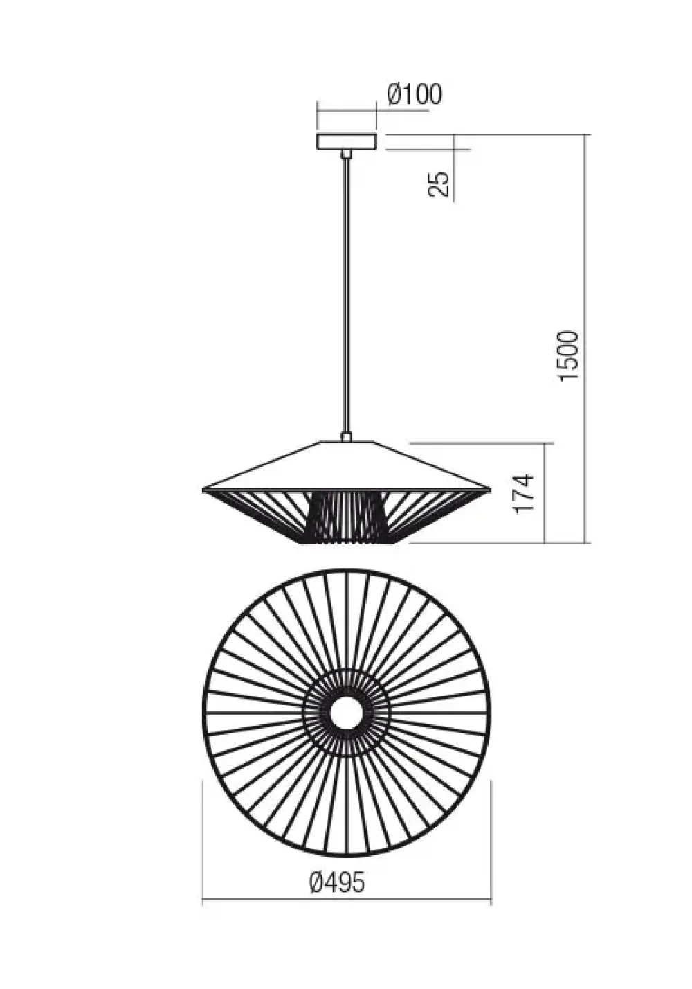 Collezione esclusiva A sospensione Grill 013009 sospensione redo Altri colori con forte sconto- Lampade A Sospensione