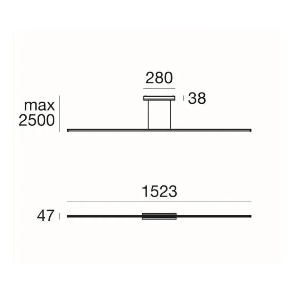 Hot A sospensione in altro 8201 straight sospensione led in Offerta Outlet Lampade A Sospensione