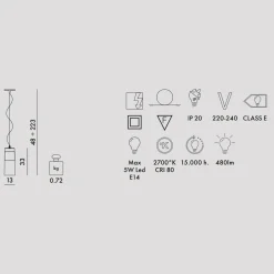 A sospensione in altro Easy rosso sospensione in Offerta Outlet^Kartell Sale