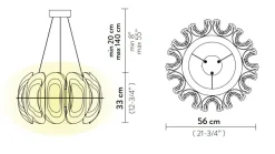 A sospensione in altro Fiordlys sospensione led 36w a prezzo scontato^Slamp Discount