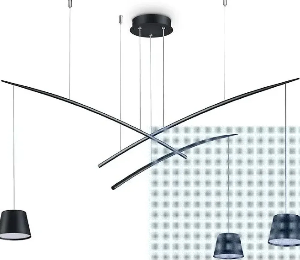 A sospensione in vetro Fish sp3 in Offerta Outlet^Ideal Lux Outlet