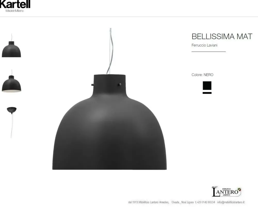 A sospensione Lampada a sospensione bellissima , Nero a prezzi convenienti^Kartell Sale