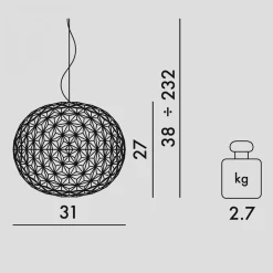 Kartell A sospensione Planet sospensione Altri colori in offerta- Lampade A Sospensione