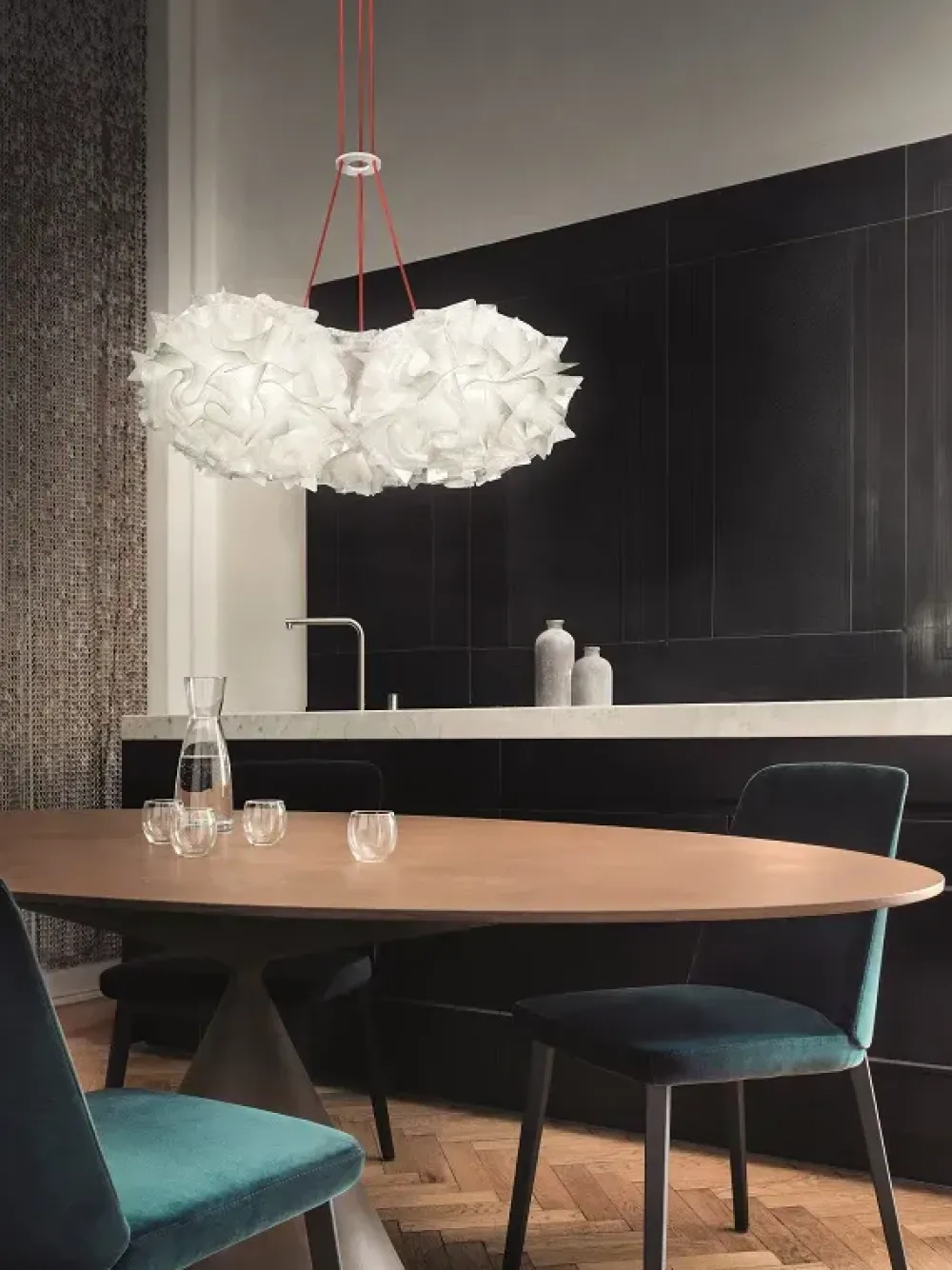 Slamp A sospensione Veli mini trio stile Moderna a prezzi outlet- Lampade A Sospensione