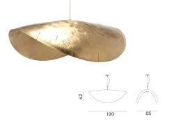 Gervasoni A sospensione stile Design Brass 96 in offerta- Lampade A Sospensione