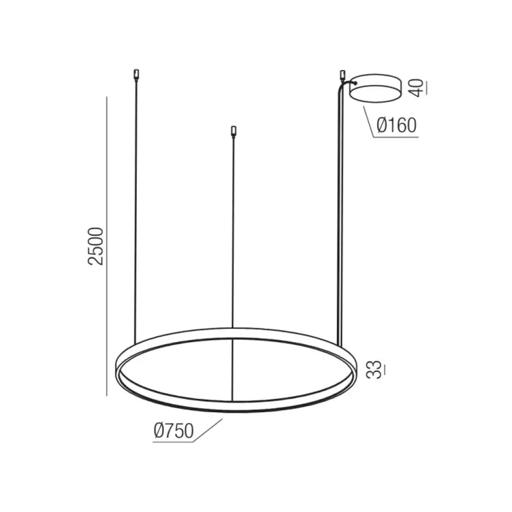 A sospensione stile Moderna Orion redo sospensione led 58w in offerta^Collezione esclusiva Online