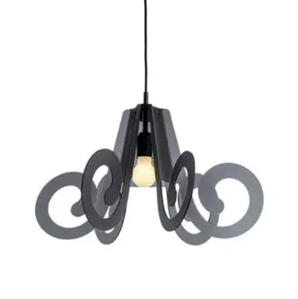 A sospensione stile Moderna Ricciolo piccolo fume' 120063 in offerta outlet^Emporium Online