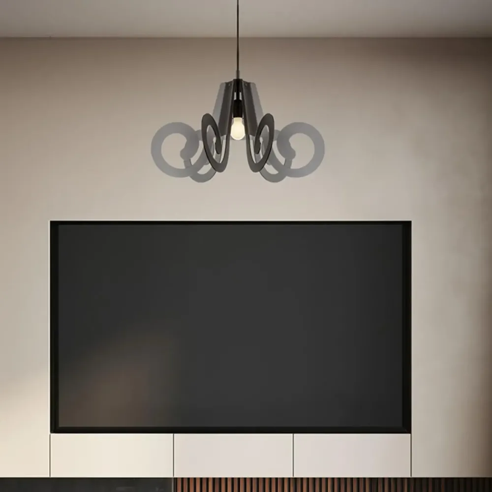 A sospensione stile Moderna Ricciolo piccolo fume' 120063 in offerta outlet^Emporium Online