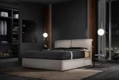 New Acquista il Letto imbottito con contenitore Ginestra gm a prezzo scontato! Letti