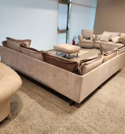 Online Angolare Divano luxury velluto e piuma   in OFFERTA - 45% Divani