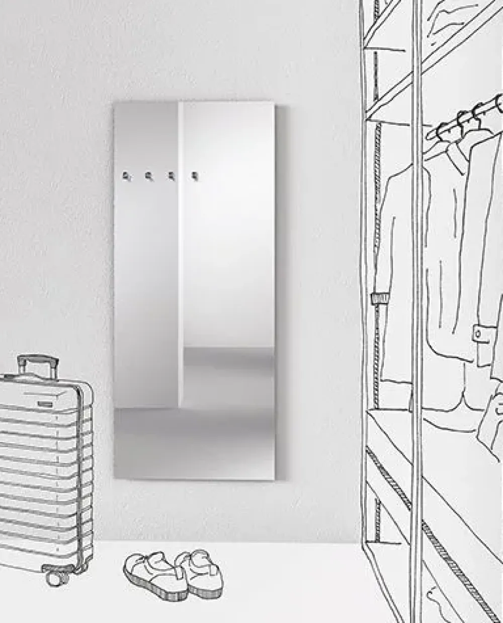 Sale Appendiabiti modello Chiodo fisso a prezzo ribassato Appendiabiti