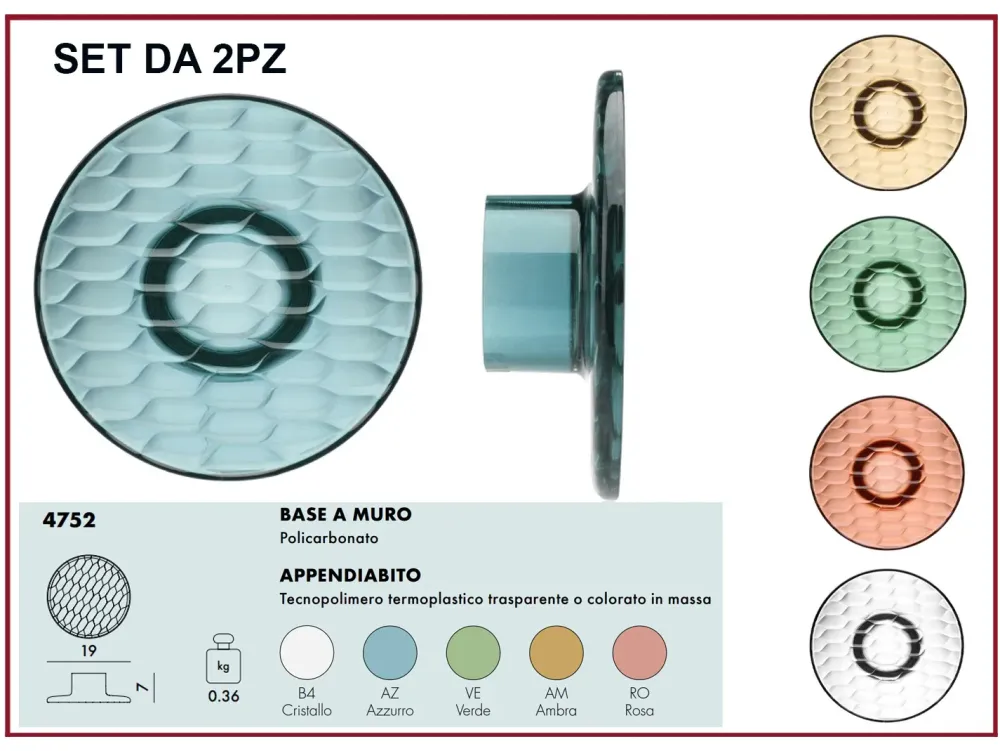 Best Appendiabiti moderno modello jellies coat hanger in OFFERTA OUTLET Appendiabiti