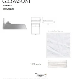 Approfitta dello sconto 27% sul letto Letto matrimoniale ghost 80.e di^Gervasoni