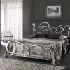 Sale Approfitta dello sconto 45% sul letto Letto in ferro battuto foglia argento made in italy  di Letti