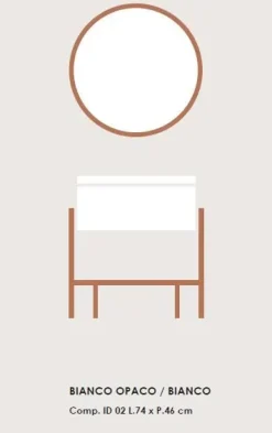 Ardeco id 02 : mobile da bagno A PREZZI OUTLET- Mobili Bagno Sospeso