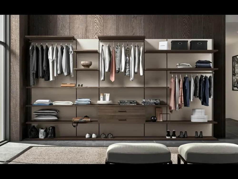 Artigianale Armadio * z01 realizzato in laminato materico di scontato -40%- Armadi