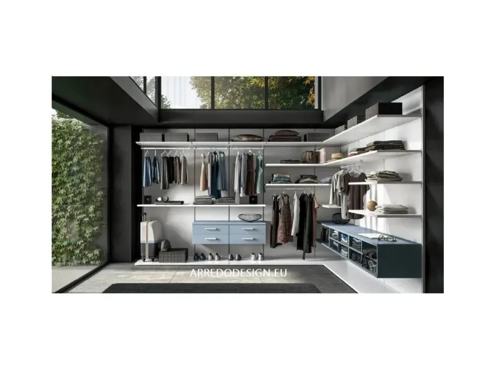 Artigianale Armadio * z39 realizzato in laminato materico di scontato -40%- Armadi