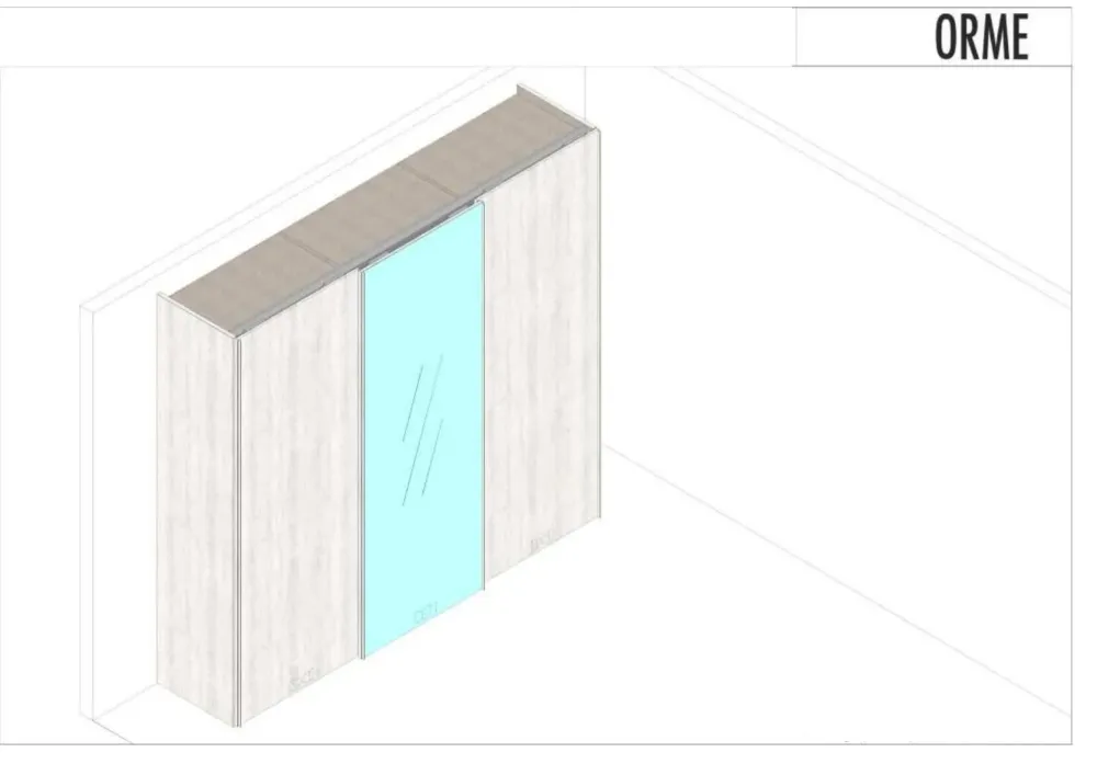 Armadio Anta liscia a tre ante in Offerta Outlet^Orme Online