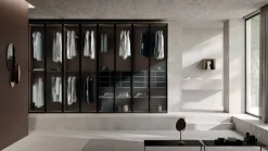 Homes Armadio ante battenti in vetro Anta glass scontato- Armadi