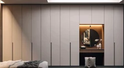 Artigianale Armadio ante battenti in laminato materico modello Diana di- Armadi