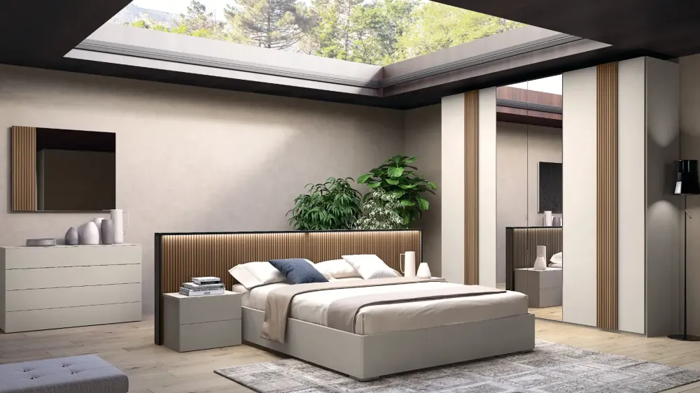 Clearance Armadio ante battenti in laccato opaco Riga mirror di Armadi