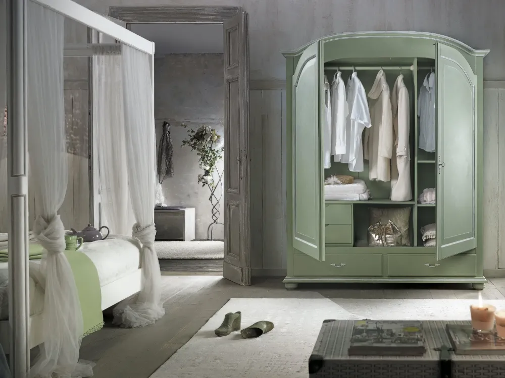 Armadio ante battenti in laccato opaco Armadio modello francese 3209 scontato^Lion's Best