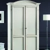 Artigianale Armadio ante battenti in legno Armadietto a 2 ante laccato bianco in promo-sconto del 50% scontato- Armadi
