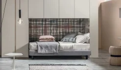 Discount Armadio ante battenti in laminato materico modello A ponte con letto singolo di Armadi