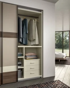 Hot Armadio ante scorrevoli in laminato materico Power 14 di Armadi