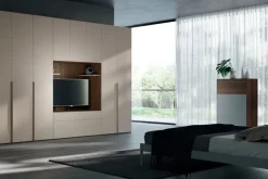 Armadio Armadio con vano-tv di in promo del 40% con ante battenti SCONTATO a PREZZI OUTLET^Orme Outlet