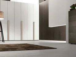 Giessegi Armadio Armadio laccato opaco mod.blue moon di scontato del 50% a sei ante a prezzo scontato- Armadi