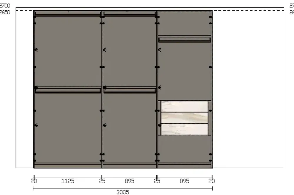 Armadio Armadio now a sei ante a prezzo scontato^Lago New