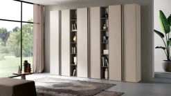 Armadio Armadio mod.ghost con librerie in promo-sconto del 50% realizzato in laminato opaco di scontato -42%^Gierre Mobili Sale