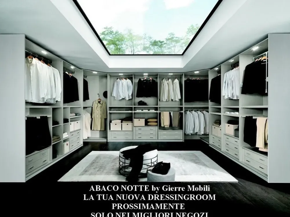 Armadio Armadio mod.ghost con librerie in promo-sconto del 50% realizzato in laminato opaco di scontato -42%^Gierre Mobili Sale