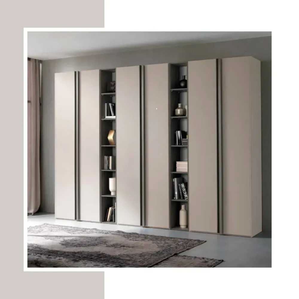Armadio Armadio mod.ghost con librerie in promo-sconto del 50% realizzato in laminato opaco di scontato -42%^Gierre Mobili Sale