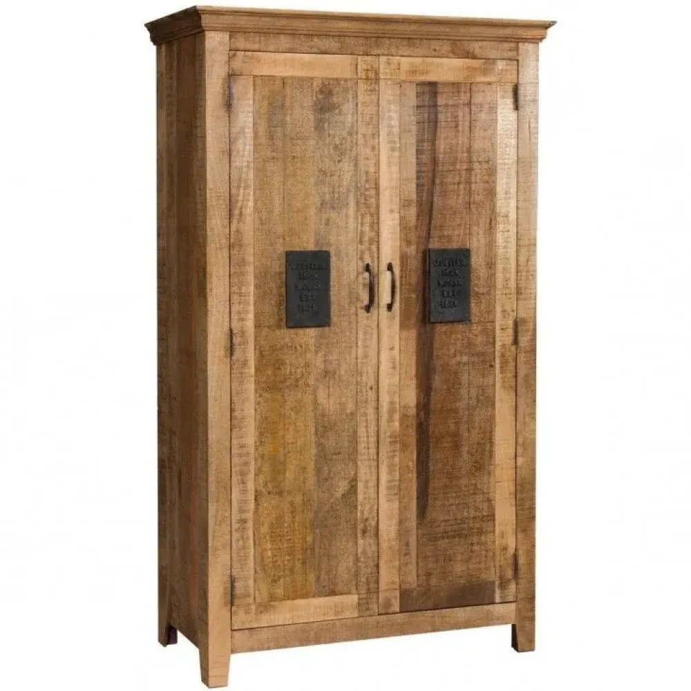 Outlet Etnico Armadio Armadio newport 2 ante con ante battenti SCONTATO a PREZZI OUTLET- Armadi