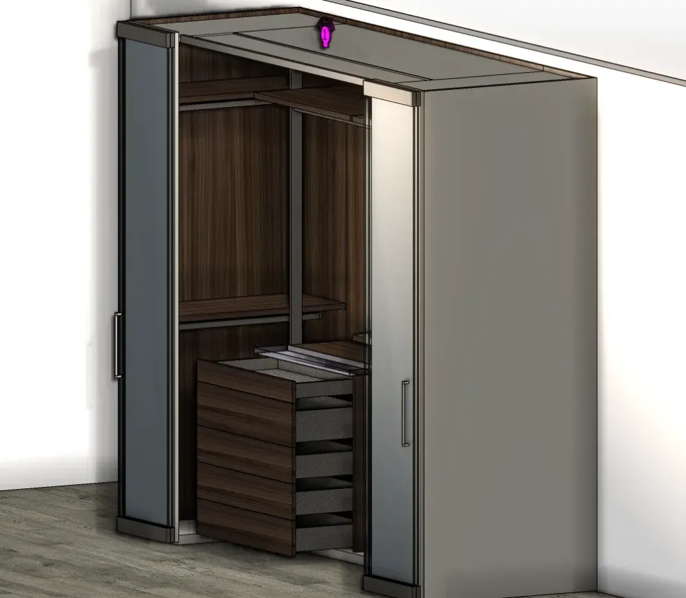 Caccaro Armadio Camerino a due ante a prezzo Outlet- Armadi