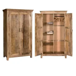 Armadio con ante battenti a prezzo scontato modello Armadio 2 ante newport   di^Outlet Etnico Online