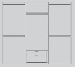 Hot Armadio con ante battenti moderno Gap b5 a prezzo ribassato Armadi