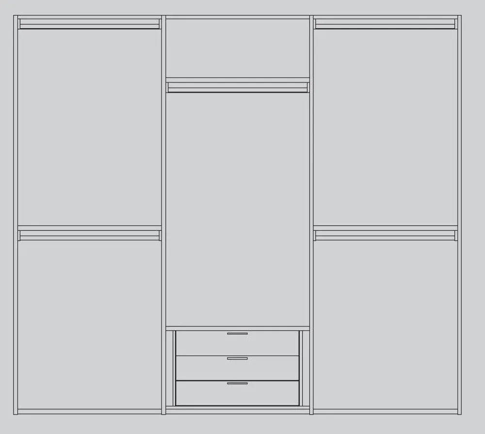 Hot Armadio con ante battenti moderno Gap b5 a prezzo ribassato Armadi