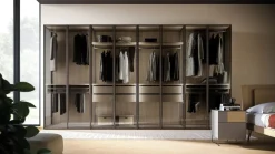 Orme Armadio con ante battenti moderno Armadio skeletro con ante glass night 15 a prezzo ribassato- Armadi