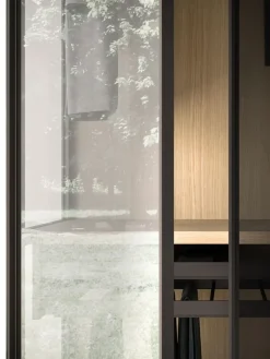 Orme Armadio con ante battenti moderno Armadio skeletro con ante glass night 15 a prezzo ribassato- Armadi