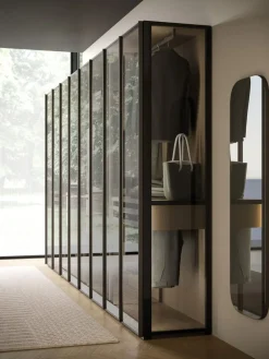 Orme Armadio con ante battenti moderno Armadio skeletro con ante glass night 15 a prezzo ribassato- Armadi