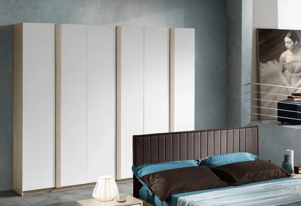 Collezione esclusiva Armadio con ante battenti a prezzo scontato modello Abaco 122 night collection di- Armadi