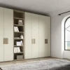 Armadio con ante battenti a prezzo scontato modello Armadio con libreria centrale colore perla opaco di dalcin in promo-sconto del 50% di^Dal Cin Best