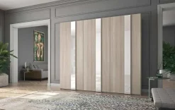 Dal Cin Armadio con ante battenti Armadio mod.dream a 6 ante in tamburato in promo-sconto del 40% a prezzo scontato- Armadi