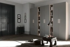 Sale Armadio con ante battenti a prezzo scontato modello Armadio a 6 ante con librerie mod.abaco in promo-sconto del 50% di Armadi